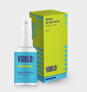 Embalagem Spray de Barreira da Vuelo Pharma